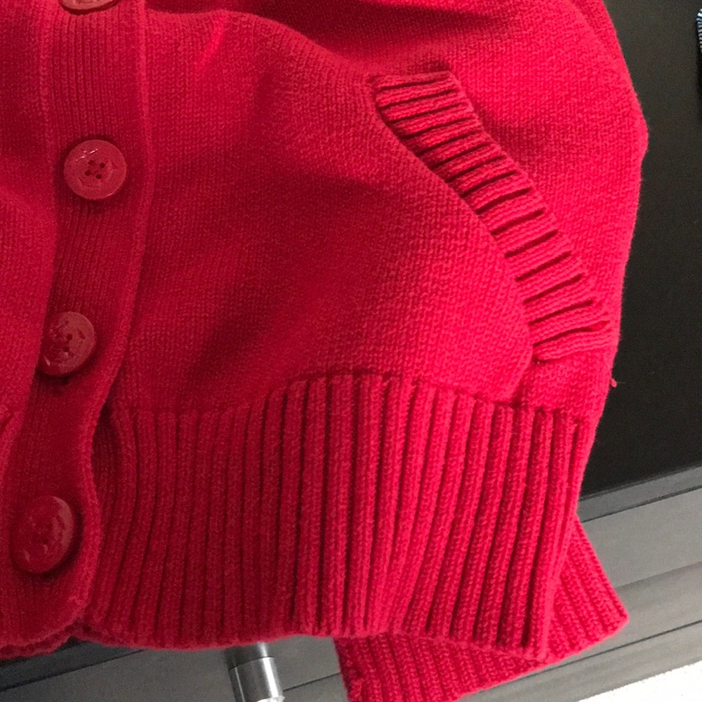 Talbots cotton sweater red MP - Picture 3 of 4